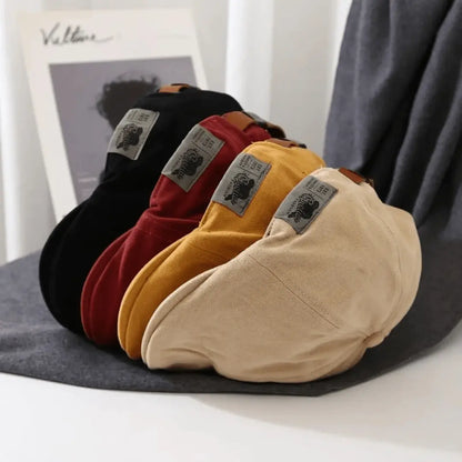 The NovaBeret™ - Vintage Urban Flat Cap in Cotton - Novahead