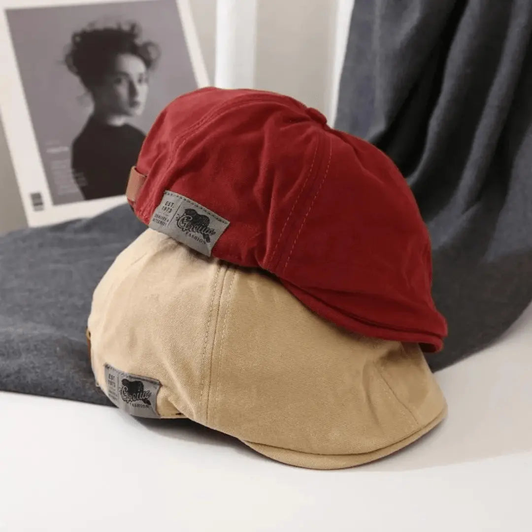 The NovaBeret™ - Vintage Urban Flat Cap in Cotton - Novahead